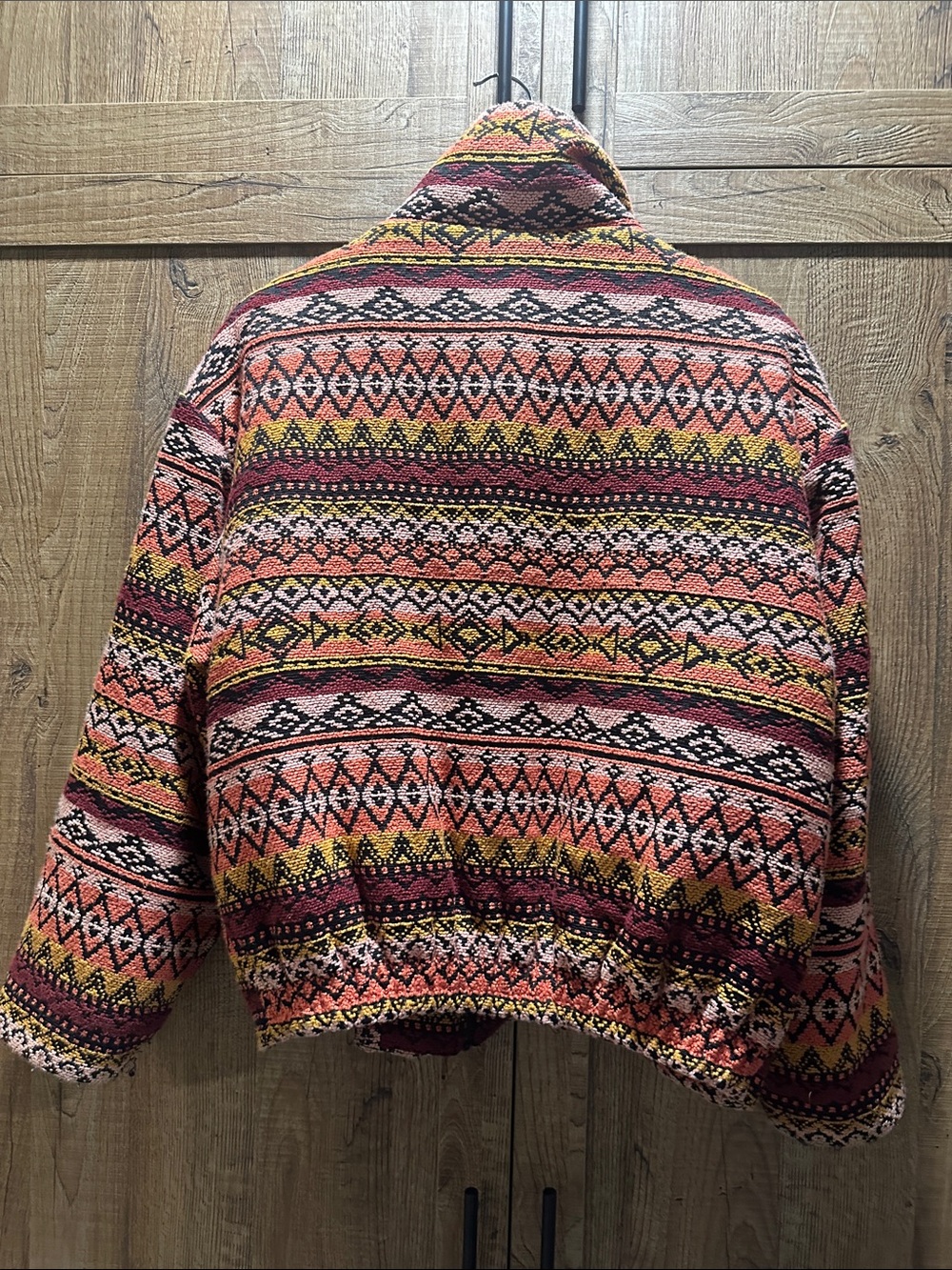 Free People Multi-Color Patterned Puffer Jacket - Picture 2 of 2